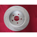 Brake disc,/ brake rotor with cross drilled and slotted